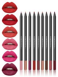 WholeNew Lipstick Pencil Women039s Professional Lipliner Waterproof Lip Liner Pencil 9 Colors Makeup Tools Comestic1672965