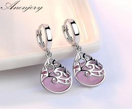 Dangle Chandelier Anenjery 925 Sterling Silver Moonlight Opal Tears Totem Drop Earrings Gift Pendientes Oorbellen Boucle D0392408749