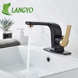 Bathroom Sink Faucets Becola Lavatory Chrome Black Basin Faucet Cold Mixer For Solid Brass Taps Deck Mounted