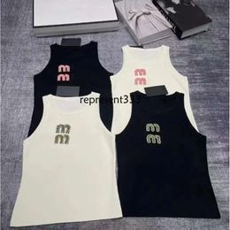 mui mui shirts clothes designer mui women sexy halter tops party crop embroidered tank top spring summer backless shirt S-L