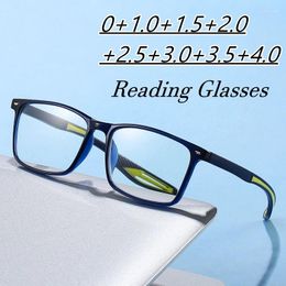 Sunglasses Men Women Blue Light Blocking Reading Glasses Fashion Retro Square Frame Far Sight Eyewear Vintage Presbyopia Eyeglasses 0 4.0