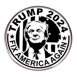 Brooch support Donald Trump Brooch makes America beautiful again Brooch Metal alloy badge accessories for men and women F018