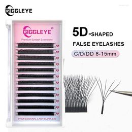 False Eyelashes 5D W Shape Lashes C D DD 8-15MM Clover Bloom Handmade Premade Volume Fans Eyelash Extensions Natural Individual DAily