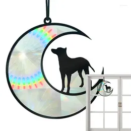 Decorative Figurines Suncatcher Pet Memorial Ornament Dog Acrylic Pendant Window Hanging For Gardens