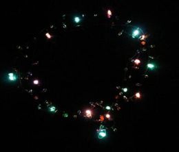 Whole Christmas Holiday Flashing Light Bulbs Necklace LED Necklaces for Christmas Decorations Gift Supplies Party Favor6439376