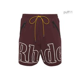 Mens Rhude Shorts Letters Printing Designer Short Fashion Large Size xxl 3xl 4xl Men Sweatpants Pants Unisex Summer Beach Pant Aaa Quality Top BGTE