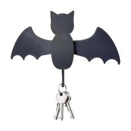 Hooks Creative Key Holder Bat Wing Hanger Wall Decoration Self Adhesive Hook Storage For Entryway Hallway Kitchen Office Decor