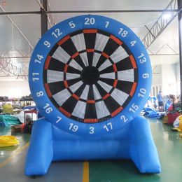 wholesale Free Ship Outdoor Activities 5mH (16.5ft) with 6balls inflatable dart board carnival game blue/black inflatable darts toys for sale