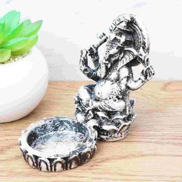 Candle Holders Thai Elephant God Antique Temple Handicraft Resin Holder