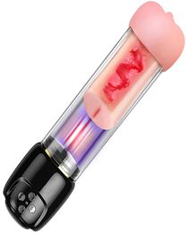 Men Penis Enlargement Vacuum Pumps Vibrator Sex Toys Artificial Vagina Sexy Masturbation Adult Sex Toy Pussy Drop MX1912283103119