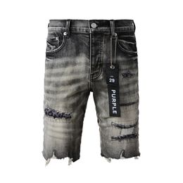 Purple brand jeans Designer Mens purple Jeans Shorts Hip Hop Casual Knee lenght jean clothing 29-40 Size high quality shorts denim regular pants short