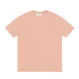 Men's Plus Tees&Polos New Premium Cotton Print Full Body Log T-shirt Round Neck Panel Color Pullover Short Sleeve Fashion Street 11S3