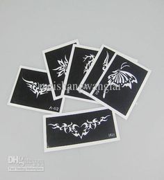 Stencil Paper 100 pcslot Tattoo Stencils For Body Art Painting Tattoo Pictures Waterproof Mix Designs 025963646