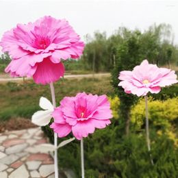 Decorative Flowers Outdoor Artificial Chrysanthemums Flower 30/40/50CM Background Wall Peony Wedding Decoration Shooting Props