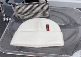 Designer Tec Rec Nylon Beanie For Men Women Winter Hats Rib Knit Latex Logo High Quality Baseball Cap Skull Hat5460602