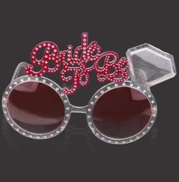 Bride To Be Glasses Hen Night single Party Accessories Fancy Dress Creative Novelty Bling Pink sunglasses wedding event Favours gif6629417