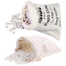 Storage Bags 500g Cordierite Pie Baking Beans Beads Press Stone Weights With Bag