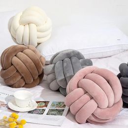 Pillow Ins Throw Super Soft Knot Woven Three-strand Rope Knotted Ball Hand-woven Window