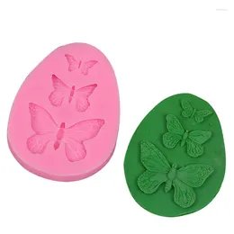 Baking Moulds 3D Silicone Mold Butterfly Shaped Fondant Cake Soap Mould Bakeware Cooking Tools Sugar Cookie Jelly Pudding Decor