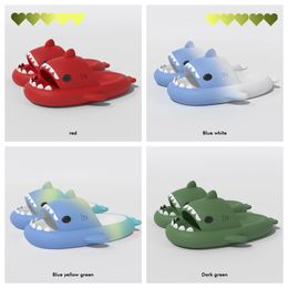 Shark Massage Bottom Slippers for Adult Couples Anti slip Bathroom Leakage Slippers Trendy couple Shark Slippers for Men and Women Indoor