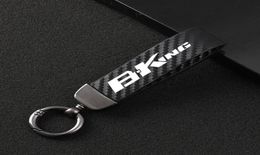 Keychains Fashion Motorcycle Carbon Fibre Leather Rope Keychain Key Ring For Suzuki BKING BKING 2007 2008 2009 2010 2011 2012 2013611347