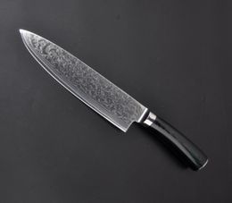67layer VG10 damascus steel chef 8 inch Damascus kitchen knives Damascus knife high quality VG10 Japanese steel chef knife Micarta1484709