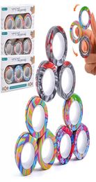 New!!! Magnetic Rings Party Favour Spinner Toy for Anxiety Relief Stress Sensory Toys Therapy Pack Adults Teens Kids DHL Fast7040937