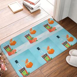 Carpets Aperol Spritz Doormat Rug Carpet Mat Footpad Polyester Non-slip Water Oil Proof Entrance Kitchen Bedroom Balcony Toilet