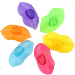 Party Favor 10 Pack Lip Whistle Toys Kids Plastic Cheer Mouth Kindergarten Rewards Small Gift Toy Giveaway Pinata Filler