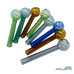 Smoking Pipes Colorf Glass Oil Burner Pipe Hookahs Spoon Pyrex Hay Bowl Hand For Accessories Tobacco Tool Drop Delivery Home Garden Ho Dhluf