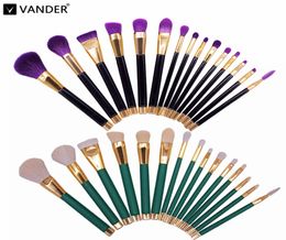 Professional 15pcsLot Makeup Brushes Set Make Up Brush Tools Cosmetic Brush Foundation Brush Kits Blending Pencil Kabuki Wood3436800