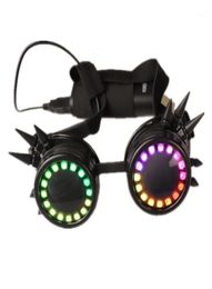 Party Decoration Pixel Pro LED Goggles Kaleidoscope Lenses Over 350 Modes Intense Lights4688914