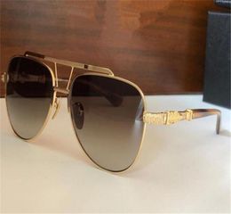 Vintage fashion design sunglasses PUSHIN ROD I pilot metal frame retro punk style simple and versatile uv400 protective glasses to6129266