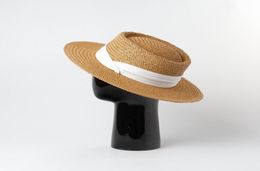 Ladies Handmade Natural Straw Summer Beach Sun Hat for Women Men Panama Cap Fashion Protetion Visor Boat Hats Y2007169493289