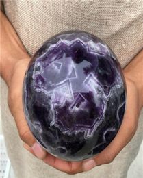 100mm Natural dream amethyst sphere gemstone ball quartz crystal sphere reiki healing chevron amethyst crystal gemstone ball for d3906296