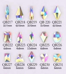 20pcs Crystals Nail Diamond Stone Glass Rhinestones For 3D Nails Art Decorations Supplies Jewelry1257823