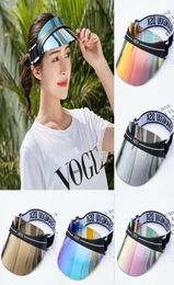 Stingy Brim Hats Unisex Visor Hat PVC Summer SunVisor Headband Cap UV Protection Transparent Sunscreen Sunglasses Outdoor Hiking18100169