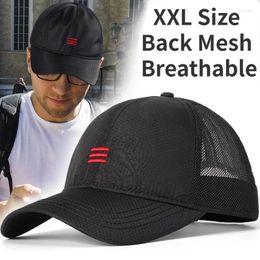 Ball Caps Oversize Big Head Hats For Men Women Baseball Cap Trucker Hat Breathable Back Mesh Adjustable Quick Dry Running Sports