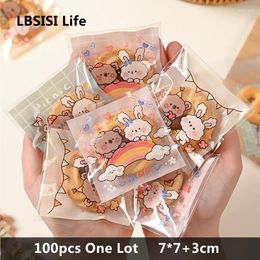 Gift Wrap LBSISI Life 7x7 3cm Candy Cookie Bags For Nougat Wedding Self Adhesive Bag Ewelry Poly Small Plastic Soap Package 100pcs