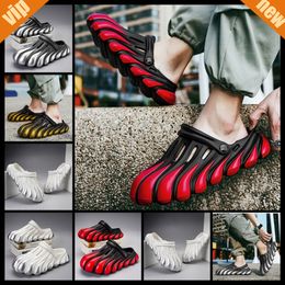 Painted Five Claw Golden Dragon EVA Hole Shoes with a Feet Feeling Thick Sole Summer Beach Men's Shoes Toe Wrap Breathable Slippers COOL SUMMER daily non-slip new