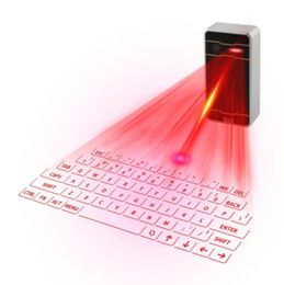 Portable hand held intelligent Bluetooth laser projection keyboard Compatible with a variety of devices7846932