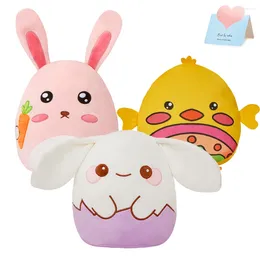 Party Favor 30cm Stuffed Animal Throw Pillow Dolls Kawaii Easter Eggshell Chick Plush Cushion Birthday Gifts For Girls Kids