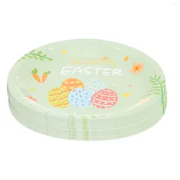 Disposable Dinnerware 32 Pcs Paper Tray Easter Snacks Serving Plate Party Plates Flatware Cake Gatherings