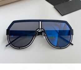 new men 2231 fashion big oval sunglasses coating grey and brown metal Colour plated frame UV400 lens top quality6792548