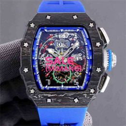 Original 1to1 ZF Factory Rm Milles Original 1to1 Watches Mechanical Multi-function Superclone Rm11-04 Fully r Carbon GPBB