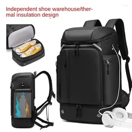 Backpack Men Travel Sports High Capacity Waterproof Shoe USB Charging Keep Warm Back Pack Business Trip Laptop Bags