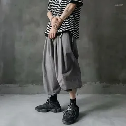 Men's Pants Mens Harajuku Solid Color 2024 Men Japanese Streetwear Baggy Sweatpants Male Vintage Casual Loose Cargo Trousers Z107