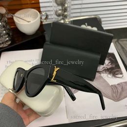 Ysl Luxury Sunglasses For Women And Men Designer Logo Y Luxury Fashion Classic Trendy Brand Style Glasses Classic Cat Eye Narrow Frame Butterfly Ysl Glass 529