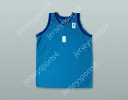 CUSTOM NAY Mens Youth/Kids VELIMIR PERASOVIC 6 BALONCESTO FUENLABRADA TEAL BASKETBALL JERSEY TOP Stitched S-6XL