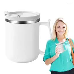 Mugs Stainless Steel Coffee Mug Cup Travel Portable Leak Proof Vacuum-Insulated 500ml Espresso With Lid & Spoo